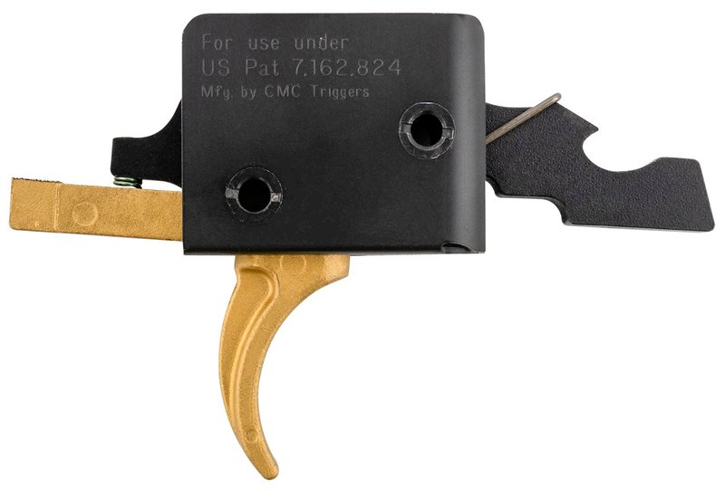 CMC Triggers Drop-In Gold Finger Curved Single-Stage AR-15 Trigger