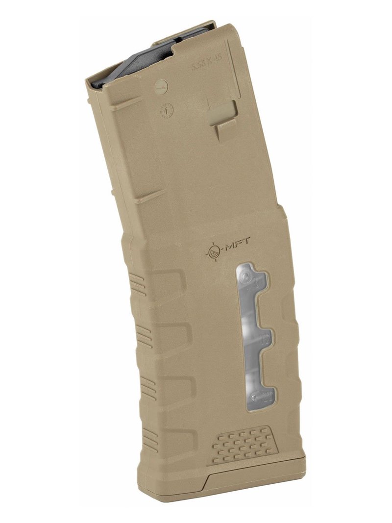 Mission First Tactical 30rd Extreme Duty Window 5.56 Magazine, Scorched Dark Earth