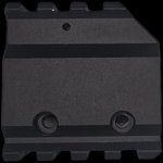 F-1 Firearms Same-Plane Gas Block, .750 Diameter, Picatinny 1/2" Over Barrel