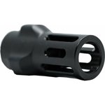 Angstadt Arms AA093LHB28 Flash Hider Black Hardcoat Anodized Steel with 1/2"-28 tpi Threads 1.42" OAL for 9mm Luger