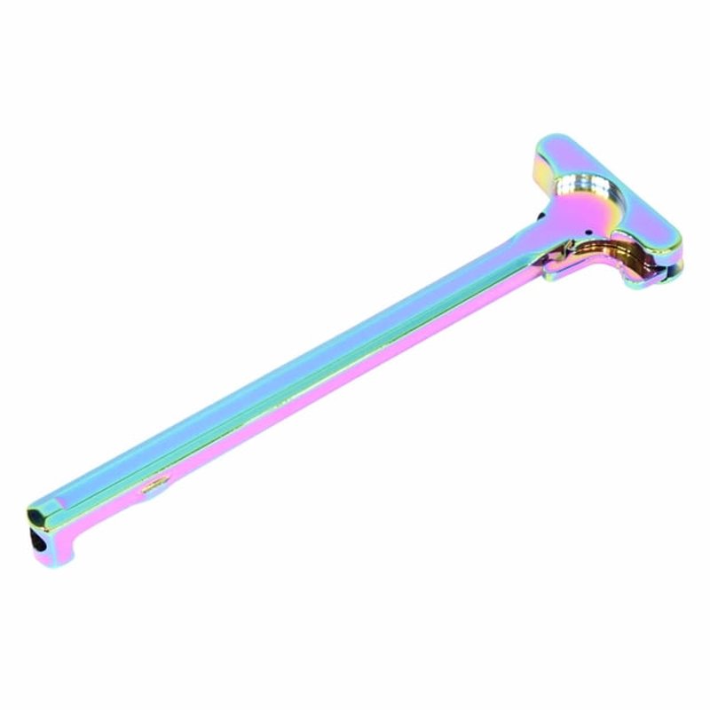 Guntec USA AR-15 Charging Handle Rainbow PVD