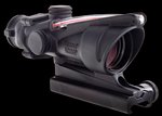 Trijicon 100215 ACOG Black Hardcoat Anodized 4x32 Illuminated Red Chevron .223/5-56 BDC Reticle