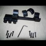DNZ Freedom Reaper 1-Piece Forward Ring Picatinny Rail Mount - 1\" Black