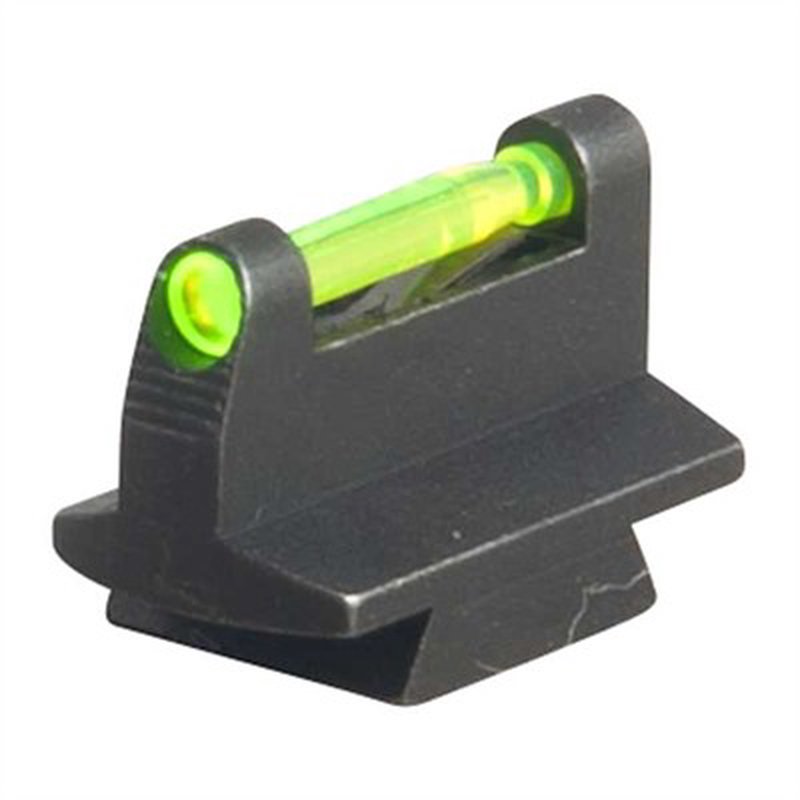 HIVIZ Rifle Fiber Optic Front Sight 0.420" Height Steel Matte Black