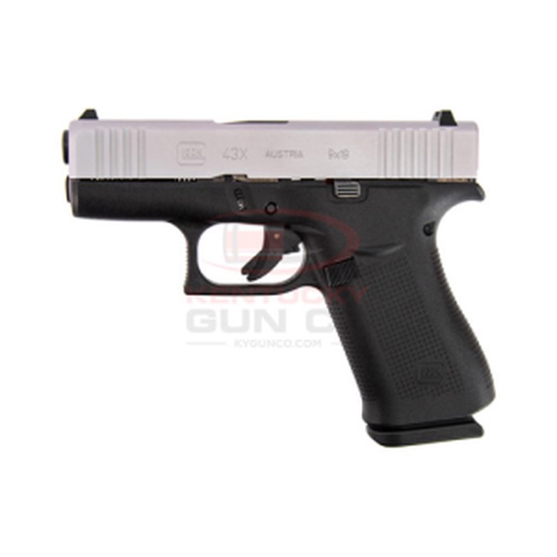 Glock G43X 9mm Pistol 3.4 Inch Barrel Grey Finish 10 Round Mag
