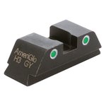 AmeriGlo Classic Green Tritium 2-Dot Square Notch Rear Sight