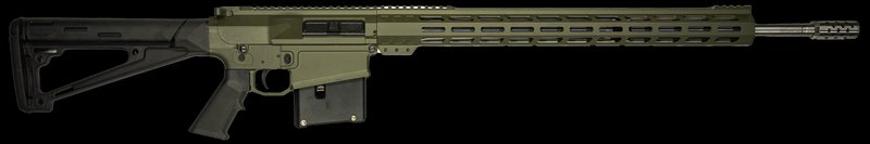 Great Lakes AR-10 308 Win 18 Inch Rifle OD Green Aluminum
