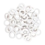 Uncle Mikes White Spacers 50 Pack Sling Swivel Stud Kit