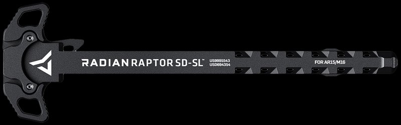 Radian Raptor SD-SL Charging Handle AR-15/M16 Gas-Redirecting Black R0278