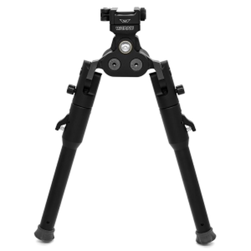 Warne 7921M Skyline Pro Bipod Black Anodized QD Picatinny Head with Lite Legs