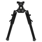 Warne 7921M Skyline Pro Bipod Black Anodized QD Picatinny Head with Lite Legs