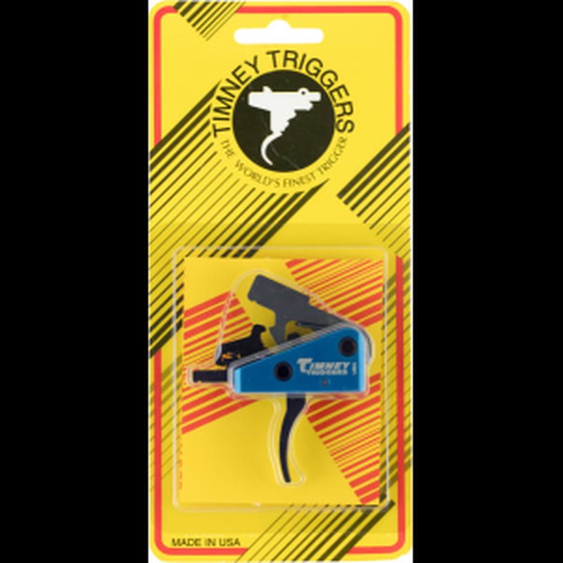 Timney Triggers 663S AR Targa 2-Stage Long Curved Trigger Steel w/ Aluminum Housing Black/Blue