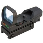 TruGlo TG-8360B Open Dot Sight  Black Anodized 1x 34mm 5 MOA Dual Illuminated (Green/Red) Multi Reticle