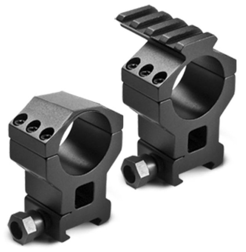 Barska Rifle Scope Rings - 30mm w/ 1in Insert High Height Picatinny Rail See-Through Base