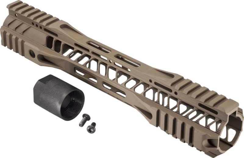 TRYBE Defense AR-15 M-LOK Extra Lightweight Quad Handguard w/ Cut Rail