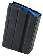 ASC Magazine: AR-15: 6.5 Grendel 10rd Capacity Black MArlube Stainless Steel Blue Follower - 10-6