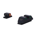 Ameriglo Trooper Night Sight Set - Front/Rear Green Sights for Superior Nighttime Accuracy and Visibility