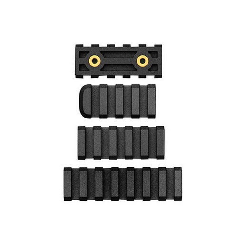American Built Arms Company Rail Combo 4, 5, and 7 Slot Polymer Picatinny Rails - Black