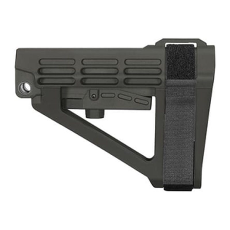 SB Tactical SBA4X-03M-SB SBA4 Synthetic Stealth Gray 5-Position Adjustable for AR-Platform