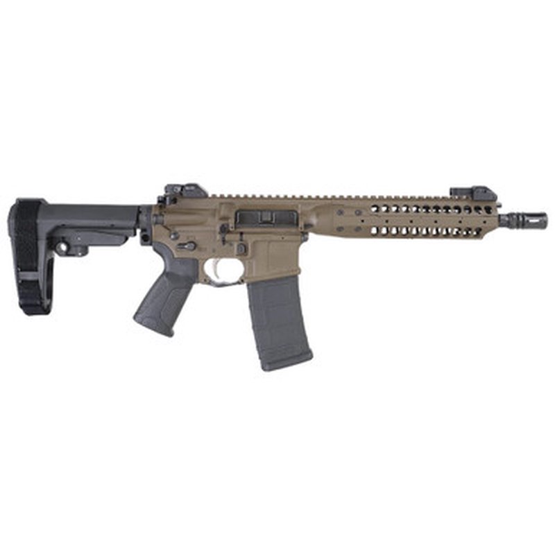 LWRC IC-A5 .300 Blackout Pistol 10.5in 1:7 Patriot Brown SBA3