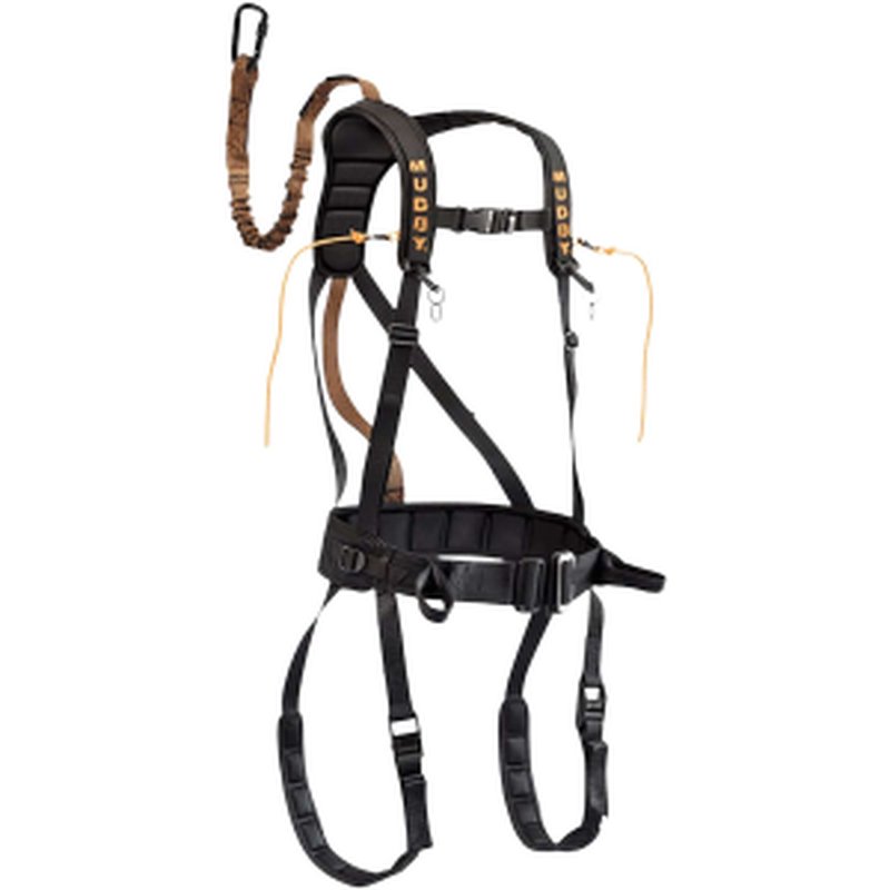 Muddy The Safeguard Safety Harness MUD-MSH400-L Black Nylon 170-230 lb