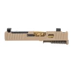 ZAFFIRI CU-G43 Glock 43 Slide IBS RMSC FDE CP Gold Blank