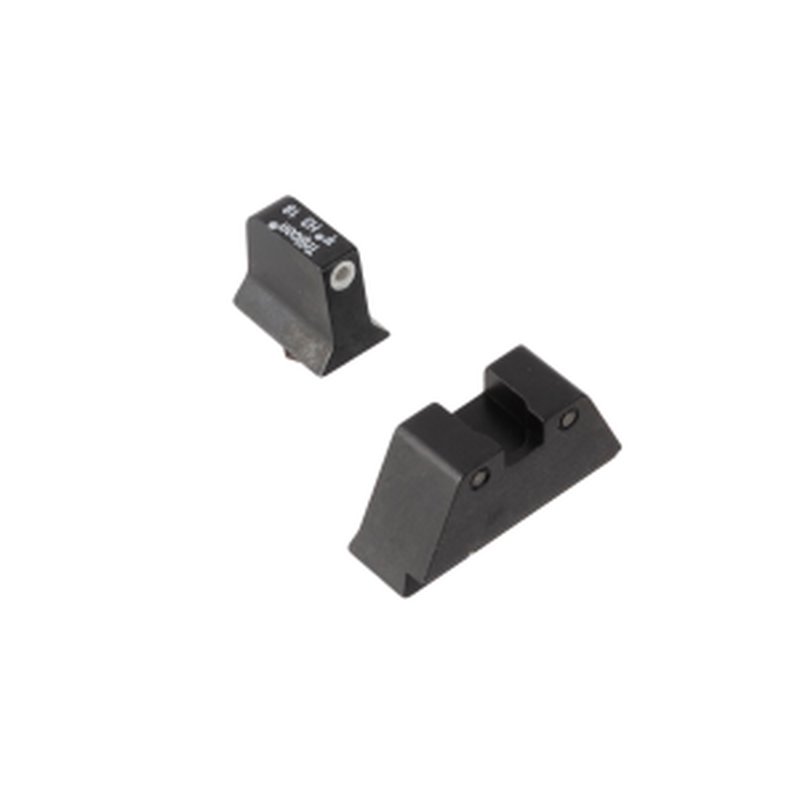 Trijicon Bright & Tough Night Sight Suppressor Set For Glock - White/Green Front and Black/Green Rear