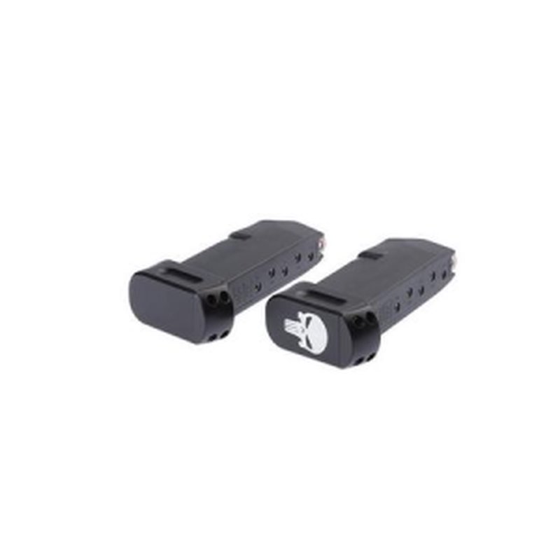 Cruxord +2 Punisher Magazine Extension for Glock 43 (ACG-010P)