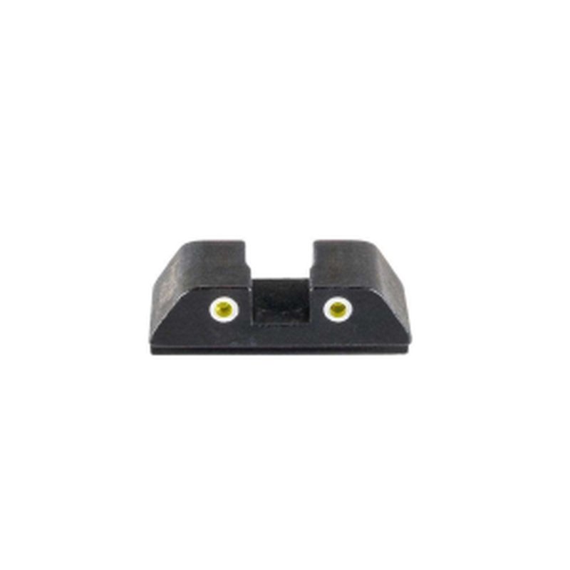 AmeriGlo GL-8431R Tritium Rear Sight for Glock 42 43 43X 48 Yellow 2-Dot