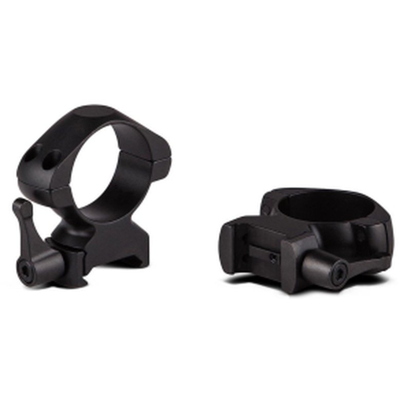 Konus 2-Piece Steel Scope Rings w/ Quick Release Lever 1 Inch High Matte Black