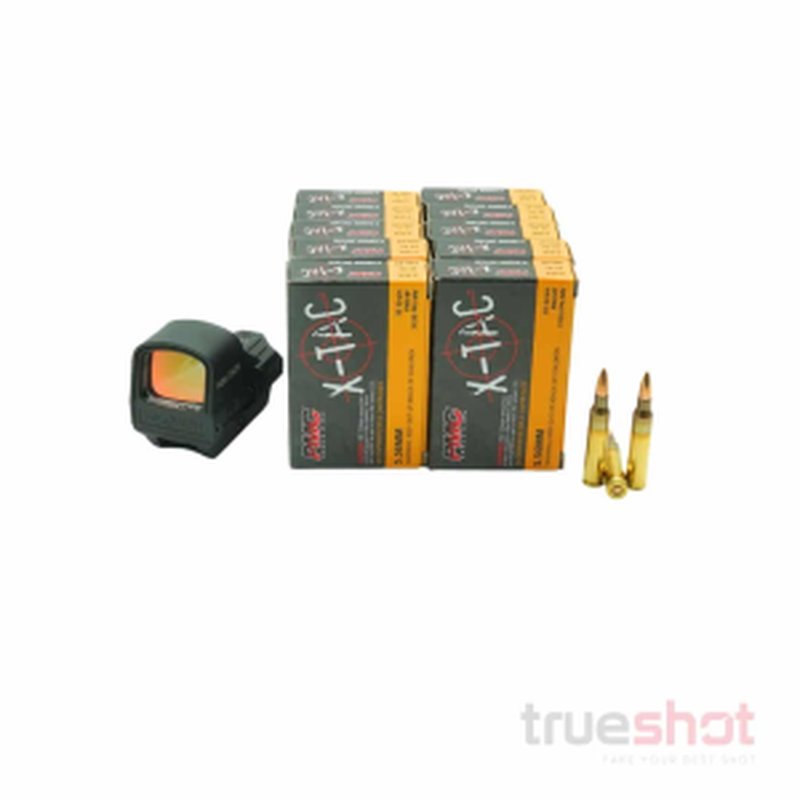 Holosun 510C Green Dot Sight Bundle + 200 Rounds PMC 5.56x45mm