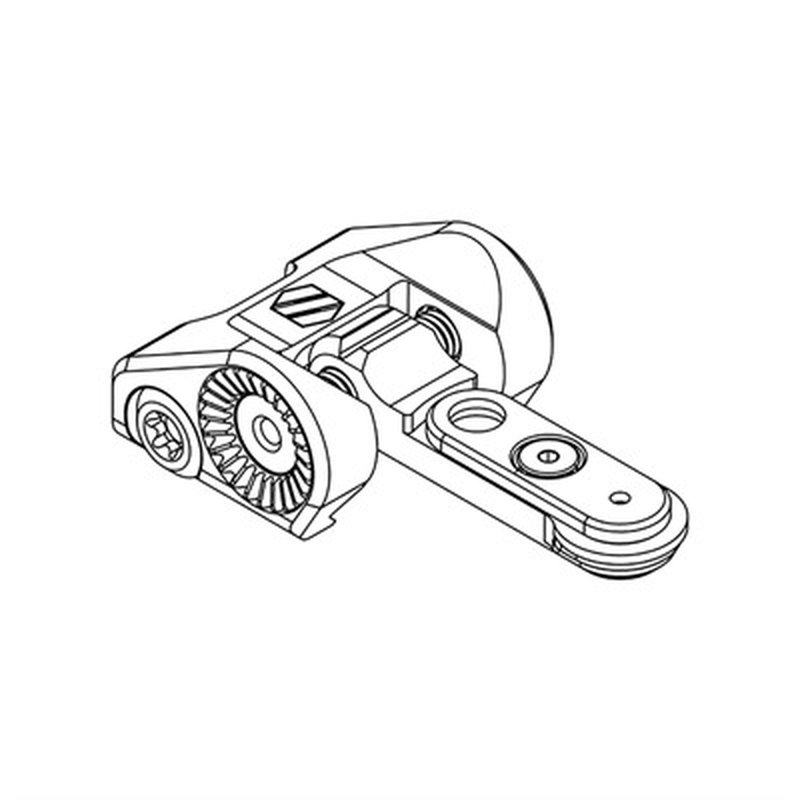Scalarworks PEAK/02 Folding Iron Rear Sight AR-15 A2 Height SW2100