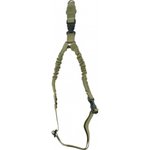 Aim Sports AOPS01T One Point Sling made of Tan Elastic Webbing with 26" OAL, 1.25" W & Bungee Design for Rifles