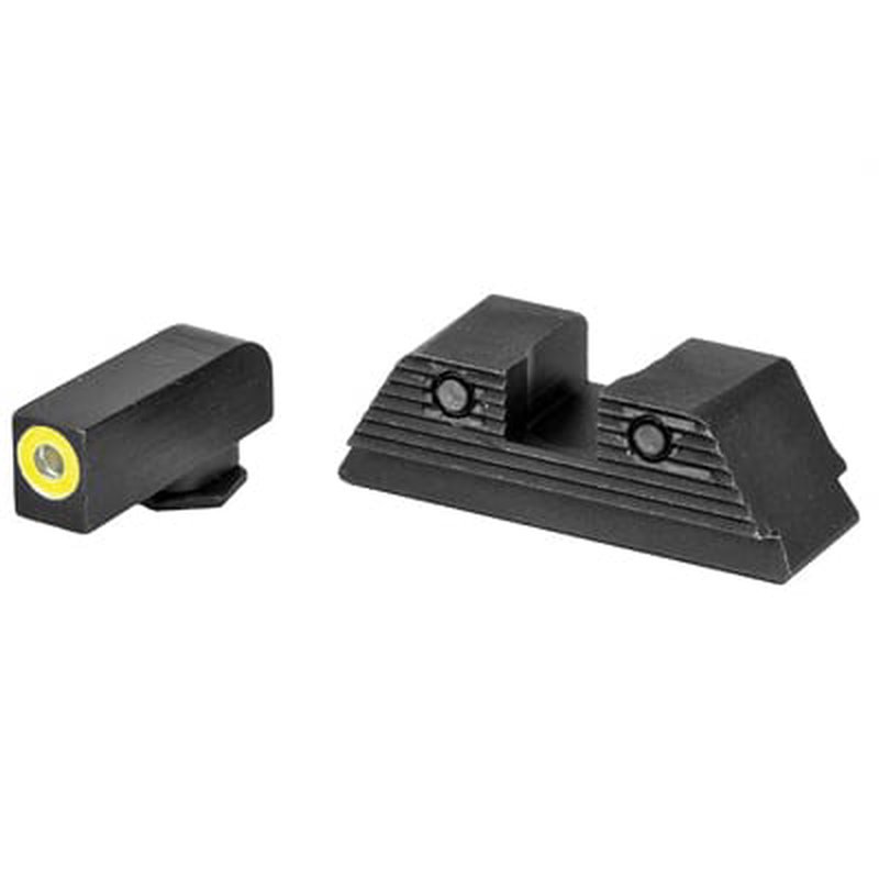 AmeriGlo Trooper Night Sight Set Green Tritium for Glock MOS