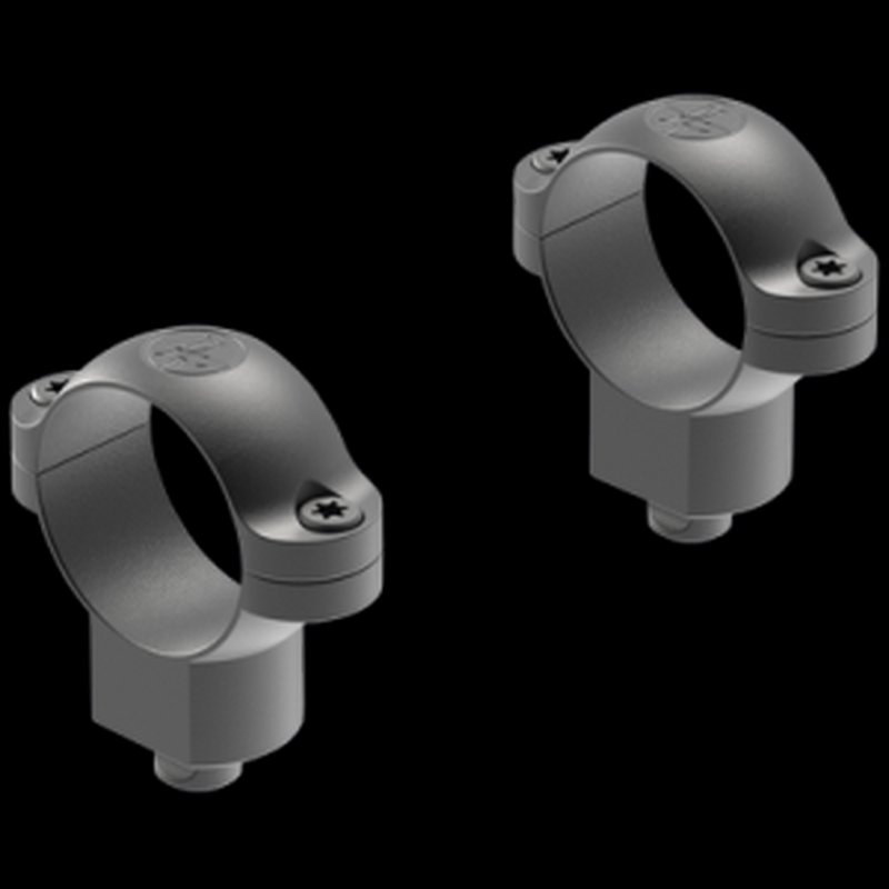 Leupold 1in High Steel 2-Piece Quick Release Scope Ring Matte Black
