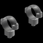 Leupold 1in High Steel 2-Piece Quick Release Scope Ring Matte Black