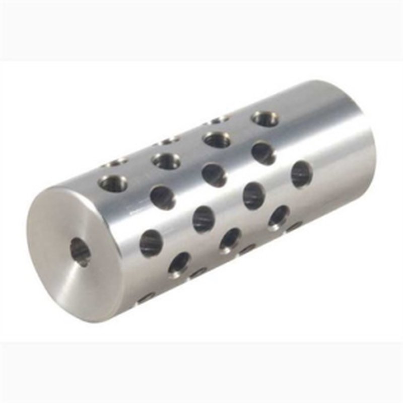 Keeno Arms #4 Muzzle Brake .22 Cal, 5/8-24 Thread, Chrome Moly Silver