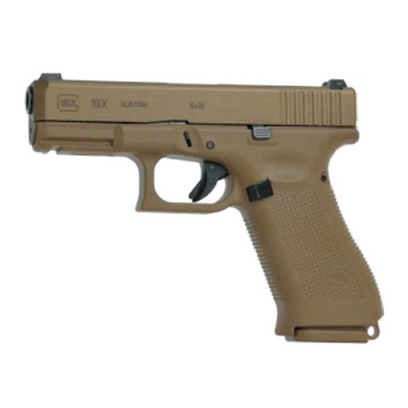 Glock G19X 9mm Pistol - 4.02 inch Barrel, 17 Round Capacity, FDE Finish