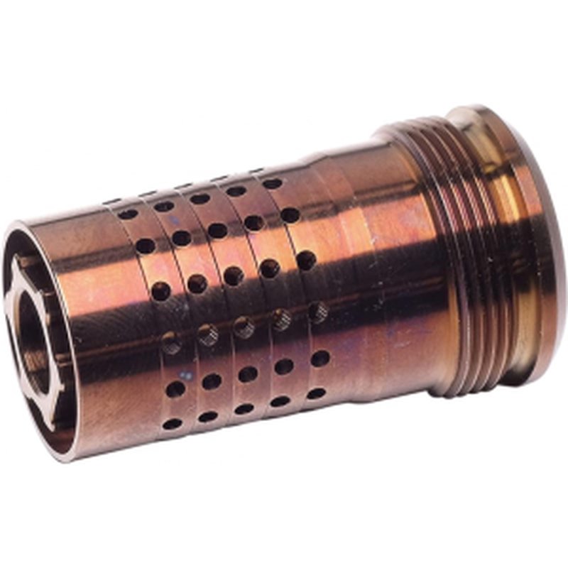 Q LLC CB5/824 Cherry Bomb Copper 17-4 Stainless Steel muzzle brake, 5/8x24 threads, 1.64 in OAL