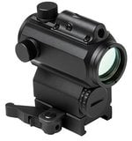 VISM Micro 1x25mm Red/Blue Dot Reflex Sight with Green Laser, Black
