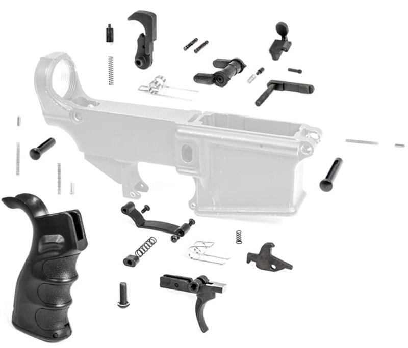 Tiger Rock AR-10/LR-308 Lower Parts Kit w/ Grip & Trigger Guard
