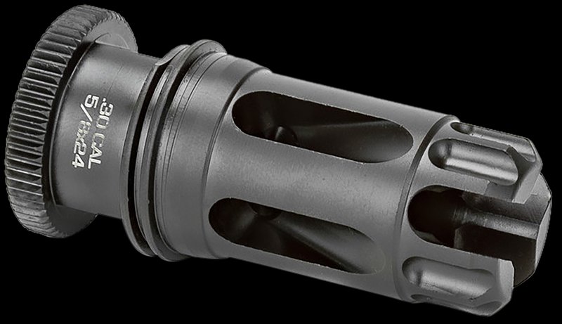 Griffin Armament DualLok Flash Comp 30 Cal Black Nitride Stainless Steel