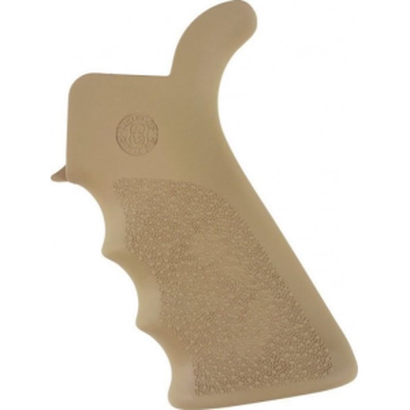Hogue AR-15/M-16 Desert Tan Rubber Beavertail Grip w/Finger Grooves - 15023