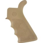 Hogue AR-15/M-16 Desert Tan Rubber Beavertail Grip w/Finger Grooves - 15023