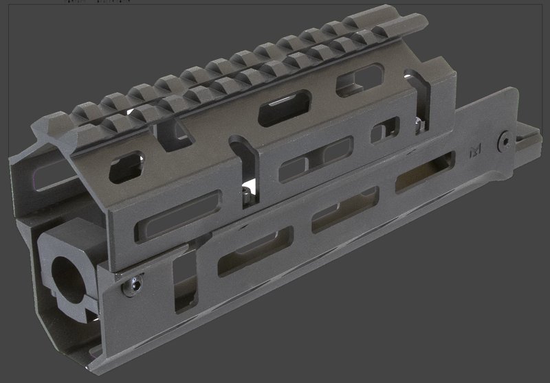 Aim Sports MMAK02 AK47 M-LOK Handguard 2-Piece Drop-In 6061-T6 Aluminum Black
