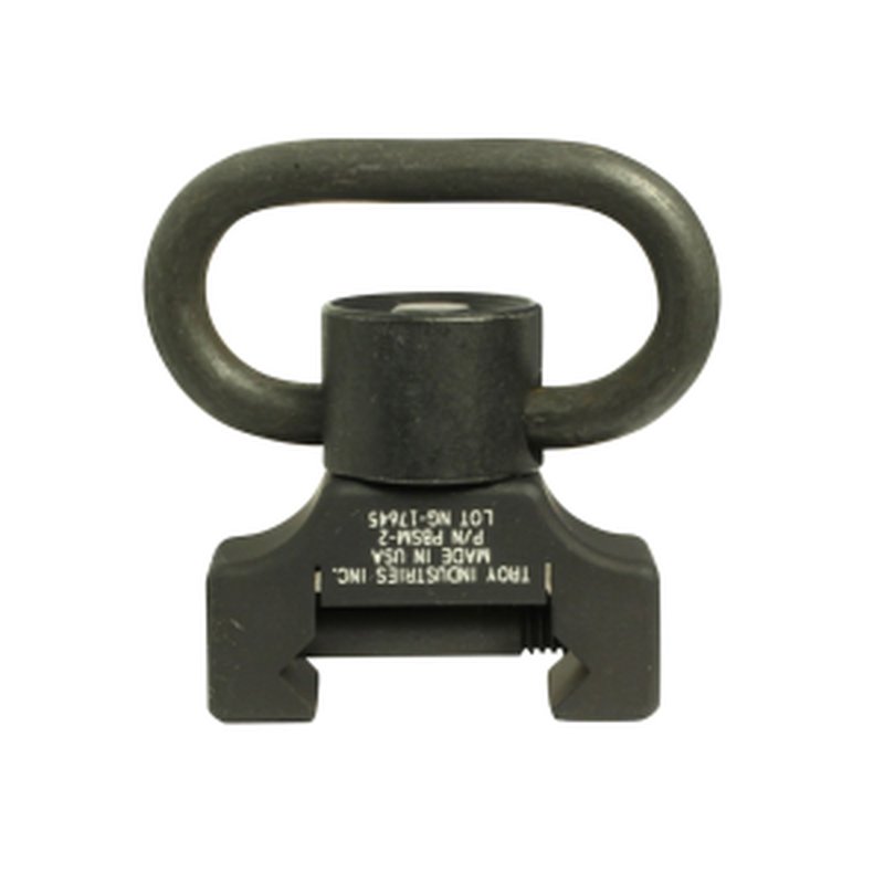 Troy Industries Rail Mount Sling Swivel Socket Adapter with QD Sling Swivel AR-15 Aluminum Black