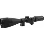 BSA AIR412X44A Outlook Matte Black 4-12x44mm AO 1\" Tube Illuminated Red/Green Mil-Dot Reticle