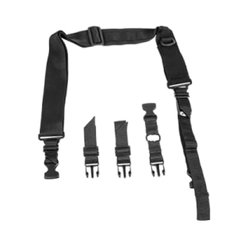NcStar AARS2PB VISM Sling Extra Wide Adjustable Bungee Black Nylon Strap w/Elastic Shock-Cord