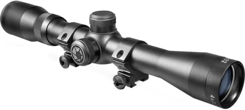 Barska 4x32 Plinker 22 Rifle Scope - .22 Rifle Scope w/ 30/30 reticle & Rings - AC10039