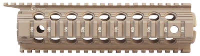 Troy Industries Mid-Length Enhanced Drop-In Battle Rail 9-inch Flat Dark Earth
